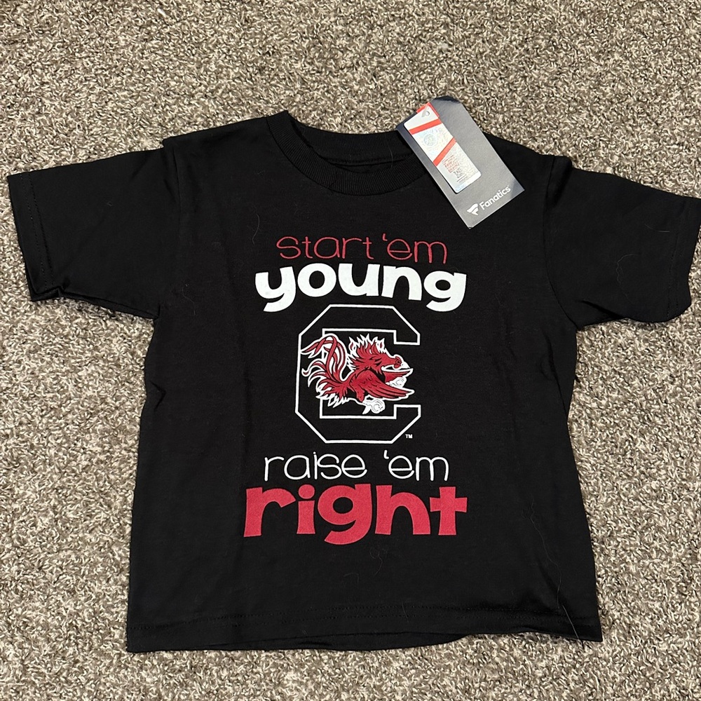 BRAND NEW Toddler Boy Gamecocks Shirt- Size 3T